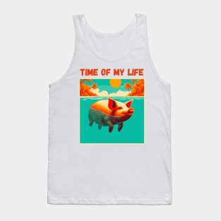 Time of My Life | Swimming Pig of the Bahamas Floating in the Sea | Piglet | Travel | Animal | Cruise | Vacation | Beach | Summer Tank Top